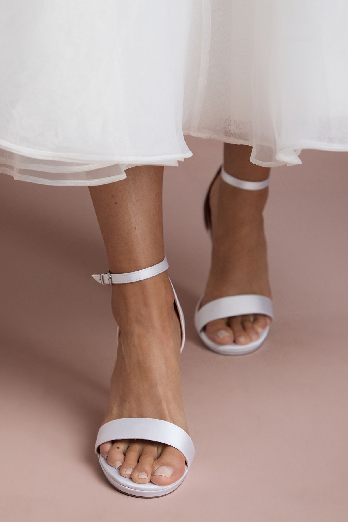 Coast Bridal Talia Satin Platform High Heel Sandals