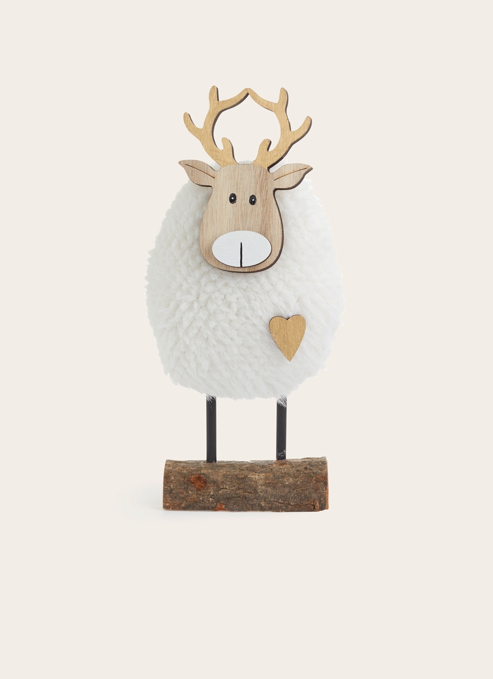 RENNE DE FACE TOUT DOUX à POSER BLANC