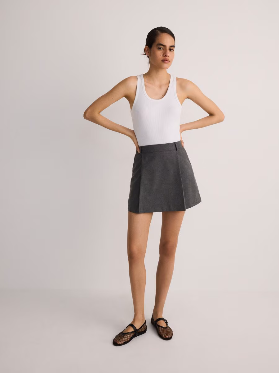 Mini Skirt With Wool Blend