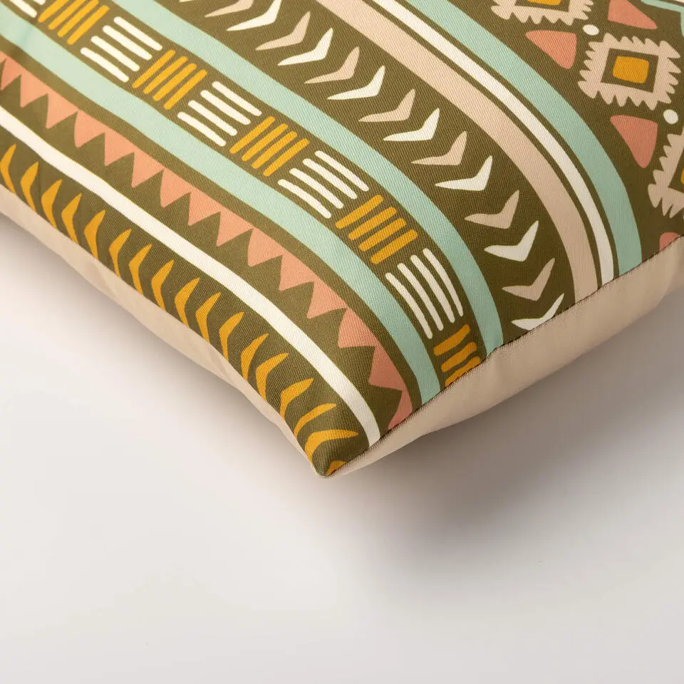 STEVIE - buitenkussen 30x50 cm - Olive Branch - multicolor - groen