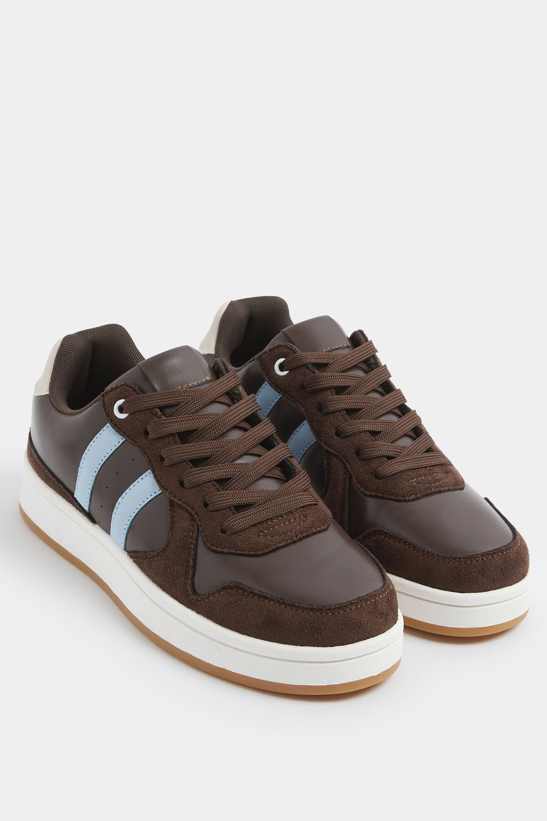 Yours Padded Lace Up Trainers In Wide E Fit