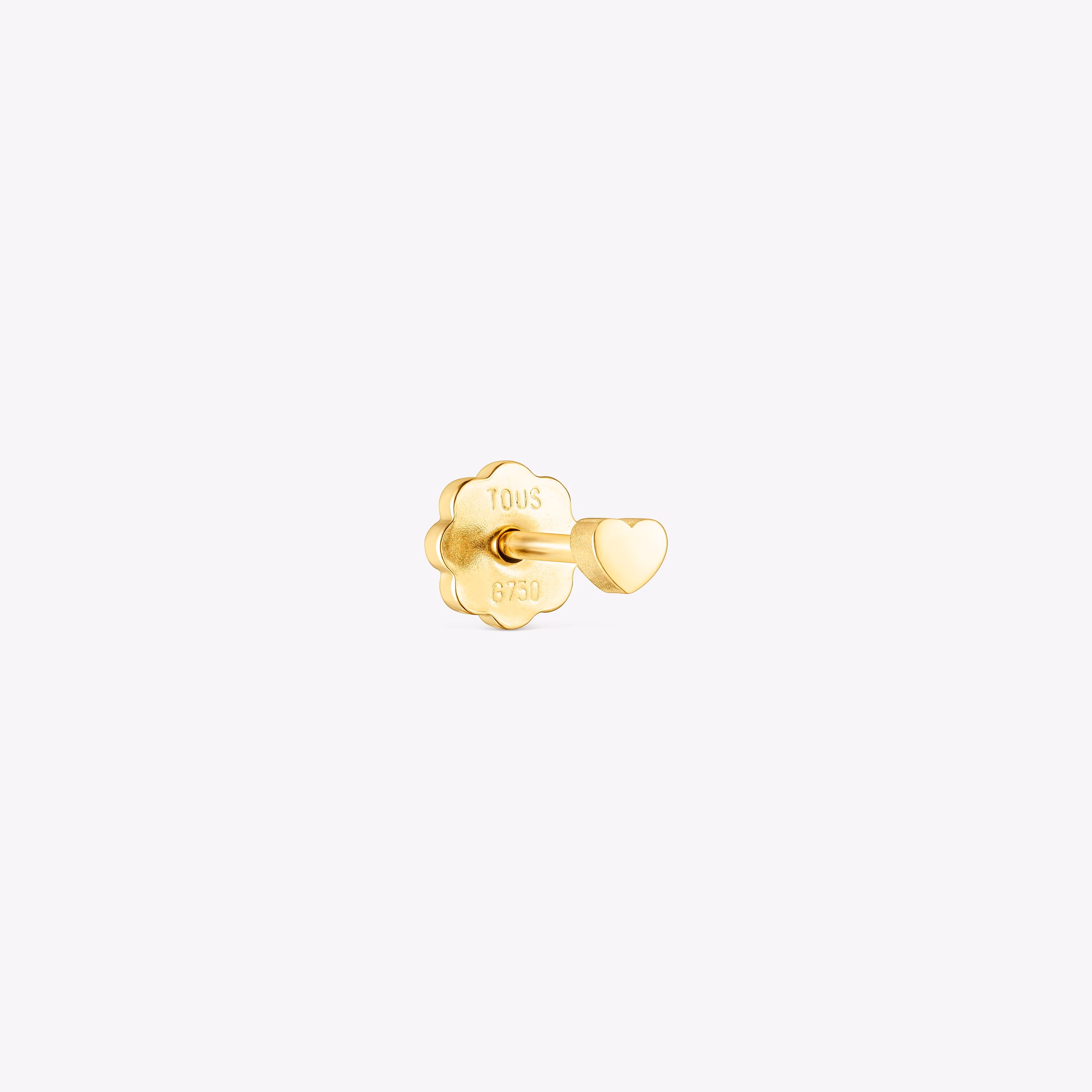 Piercing de oreja de oro con corazón TOUS Piercing