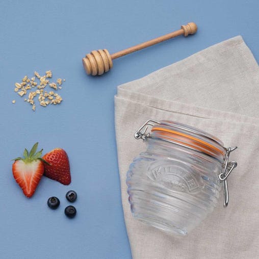 Kilner Honey Pot with Beechwood Dipper 400ml