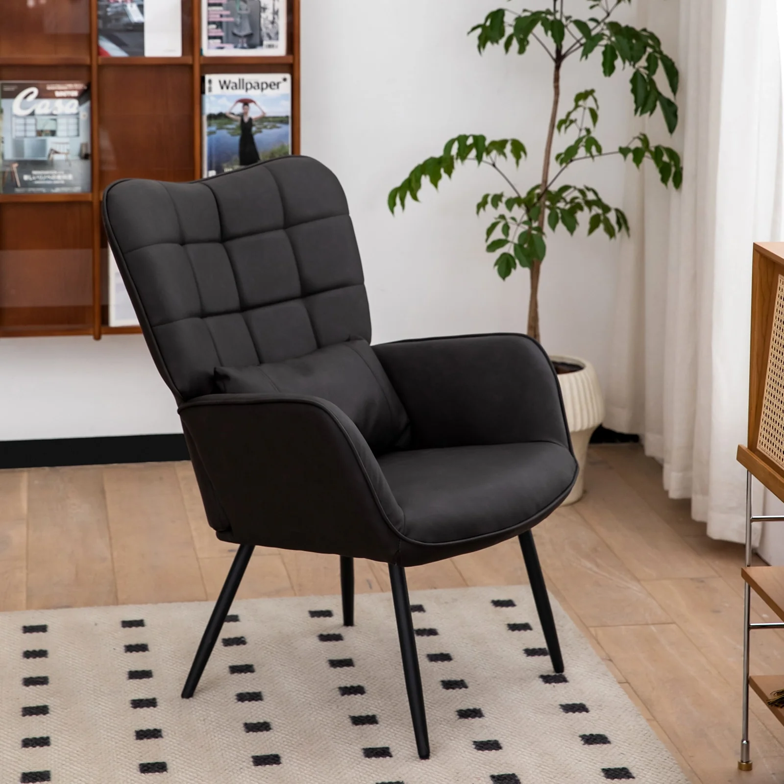 Modern Accent Chair High Back