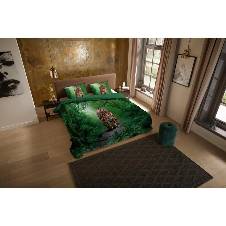 Pure dekbedovertrek luipaard - 2 persoons 200x200/220 cm - Multi - Microvezel