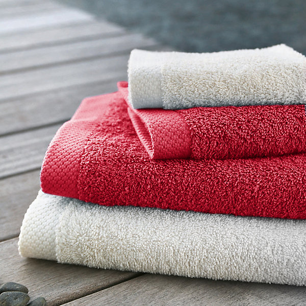Drap de douche 70x140 cm PURE Rouge 550g/m2