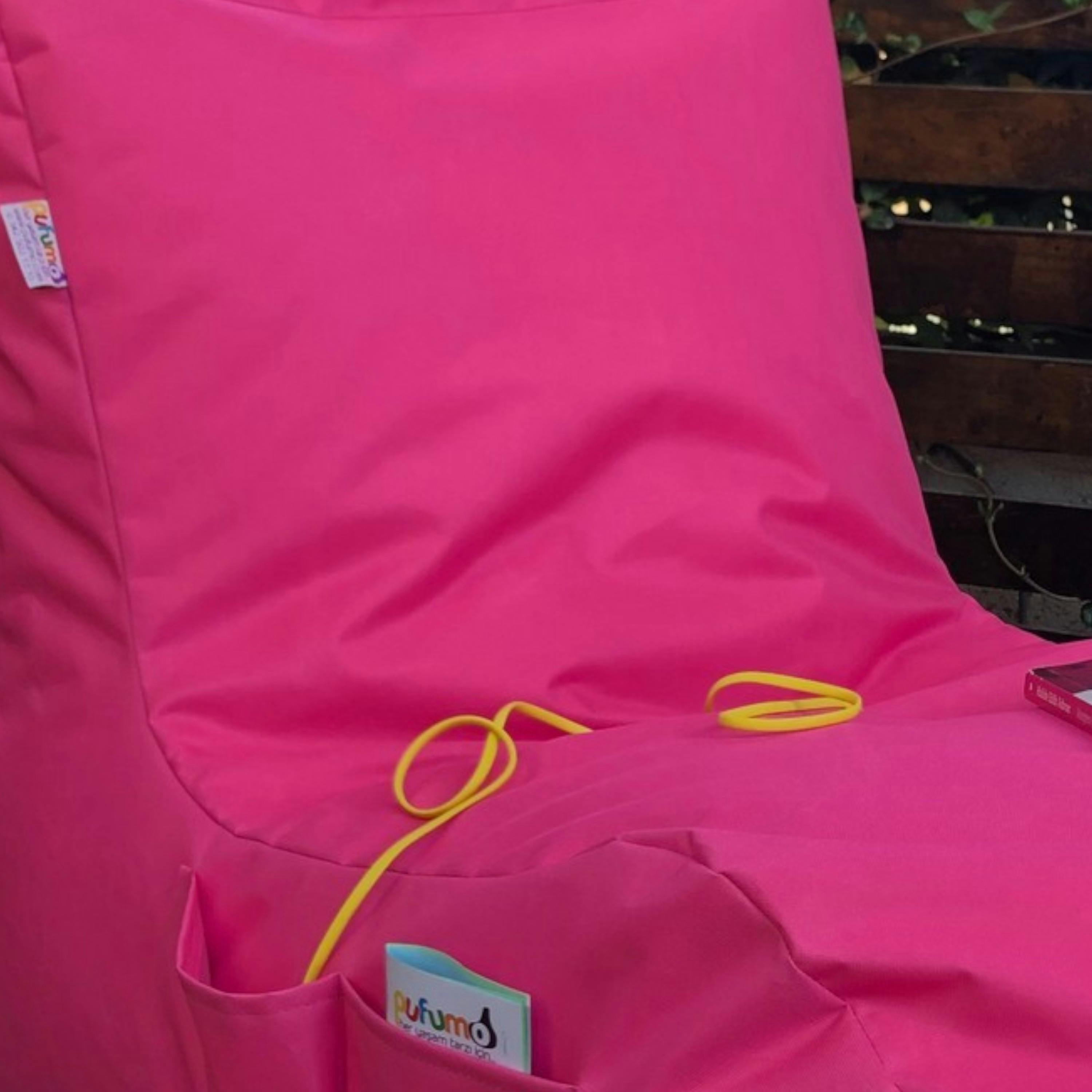 Pouf bain de soleil XXL imperméable – rose ARTA