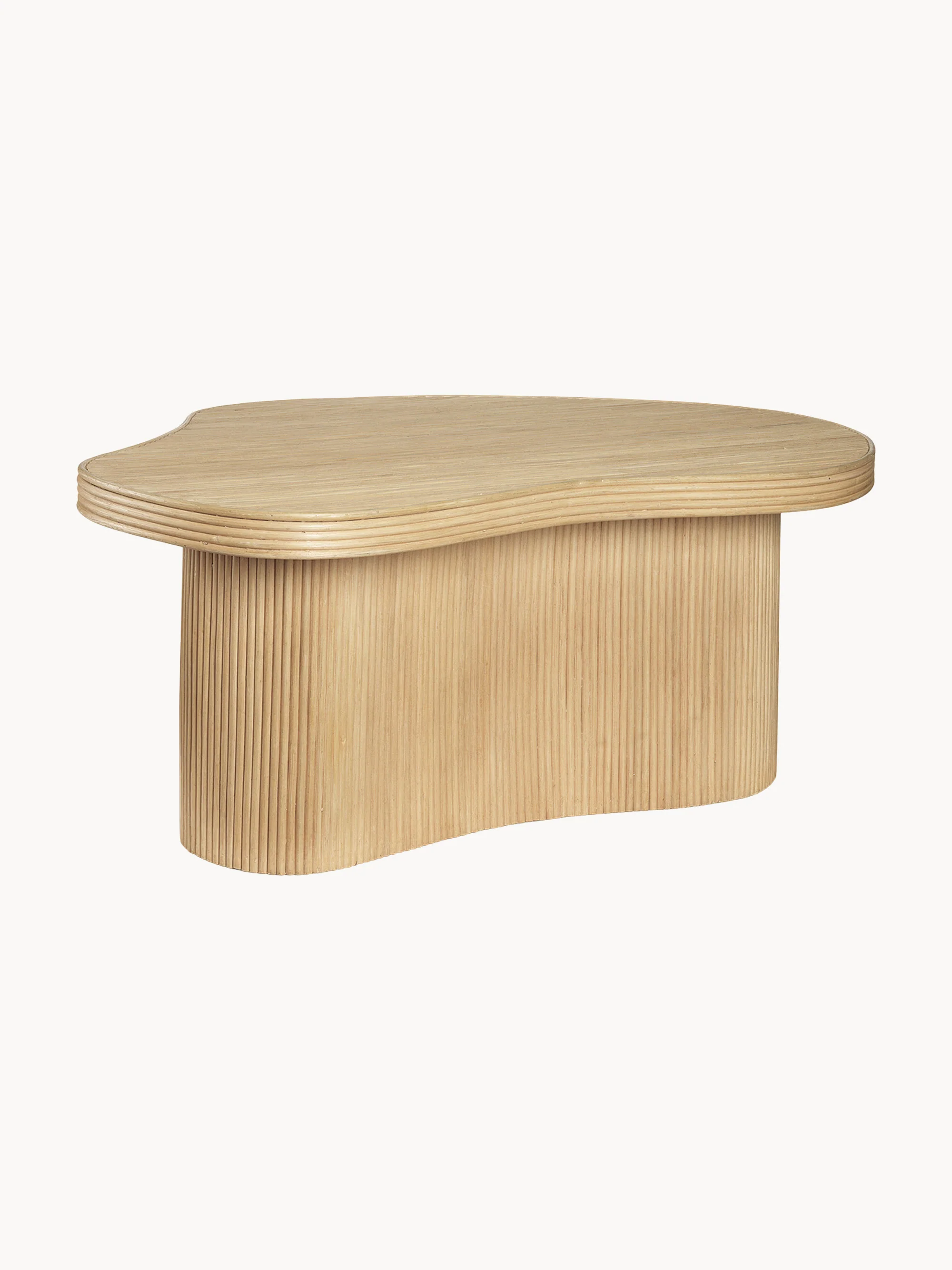 Handgefertigter Rattan-Couchtisch Isola