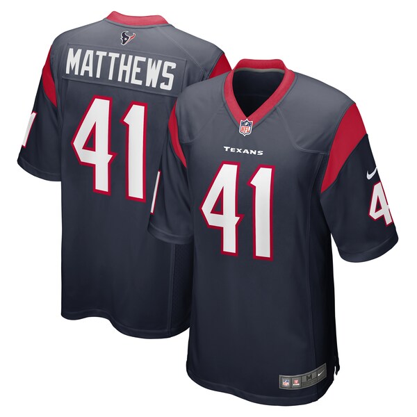 Jesse Matthews Houston Texans Nike Team Game Jersey -  Navy