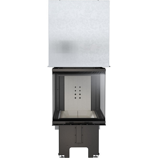 Insert cheminée NBU 11 3 côtés vitrés ouverture relevable   3 bouches recuperateur