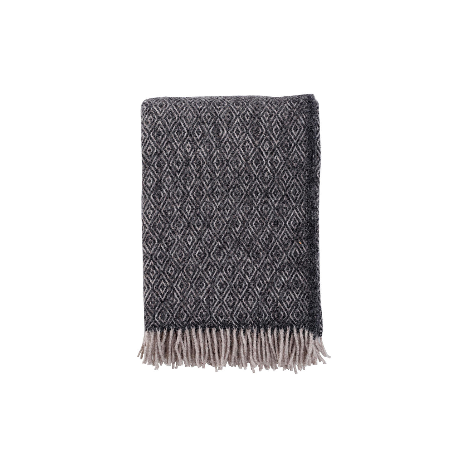 Stella uld plaid, coke grey