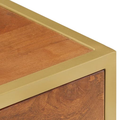 NNEVL Bedside Cabinet 40x35x50 cm Solid Mango Wood
