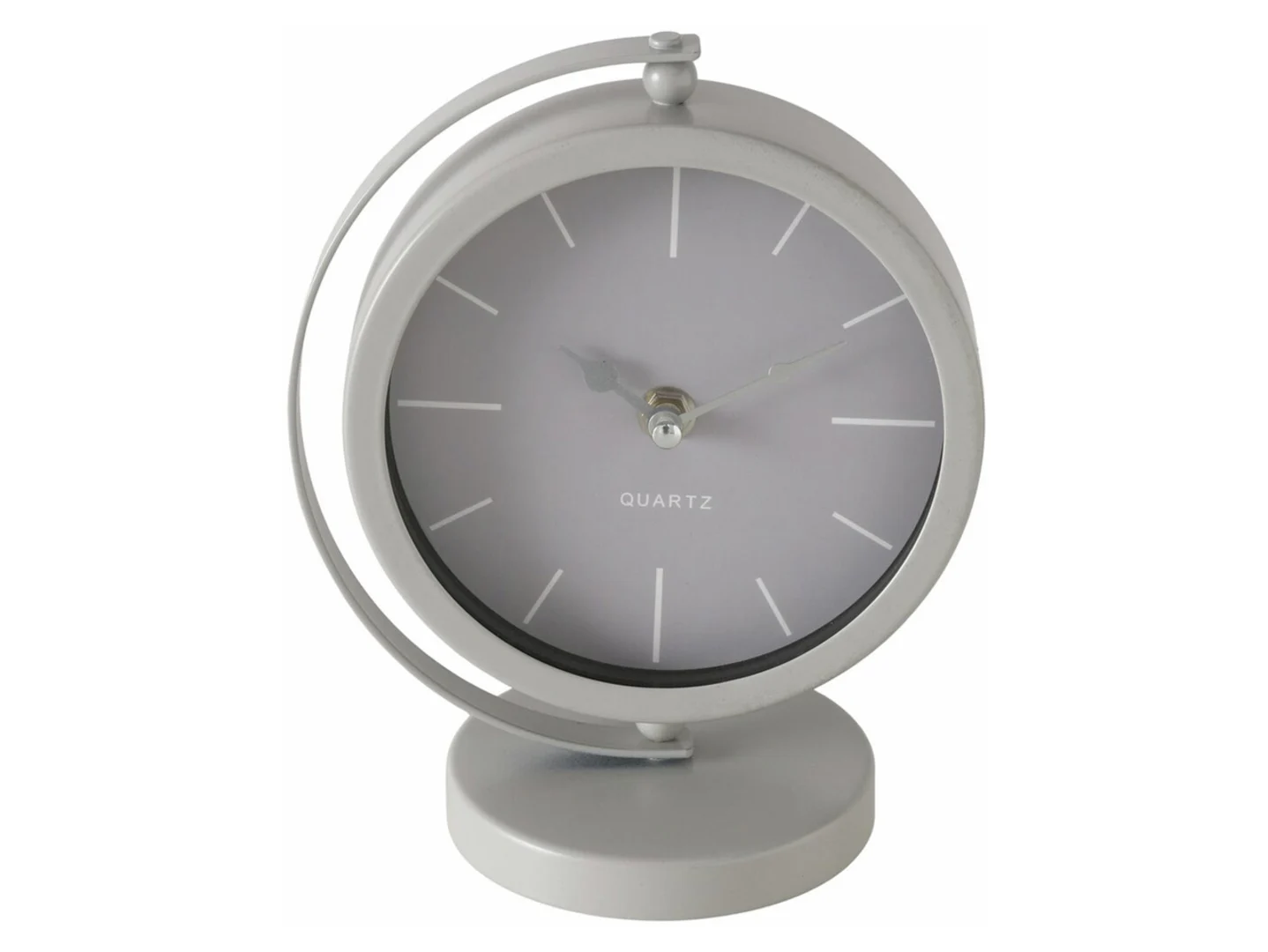 Zegar stołowy Jale 20 cm szary