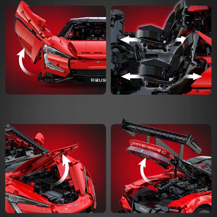 KLOCKI CADA YANGWANG U9 BYD 1:8 ZESTAW ZDALNIE STEROWANY 3671 EL. TAŃCZĄCY
