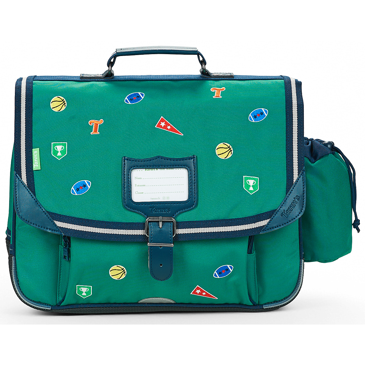 Tann's - DAN CARTABLE 38 CM POCHE GOURDE - Green