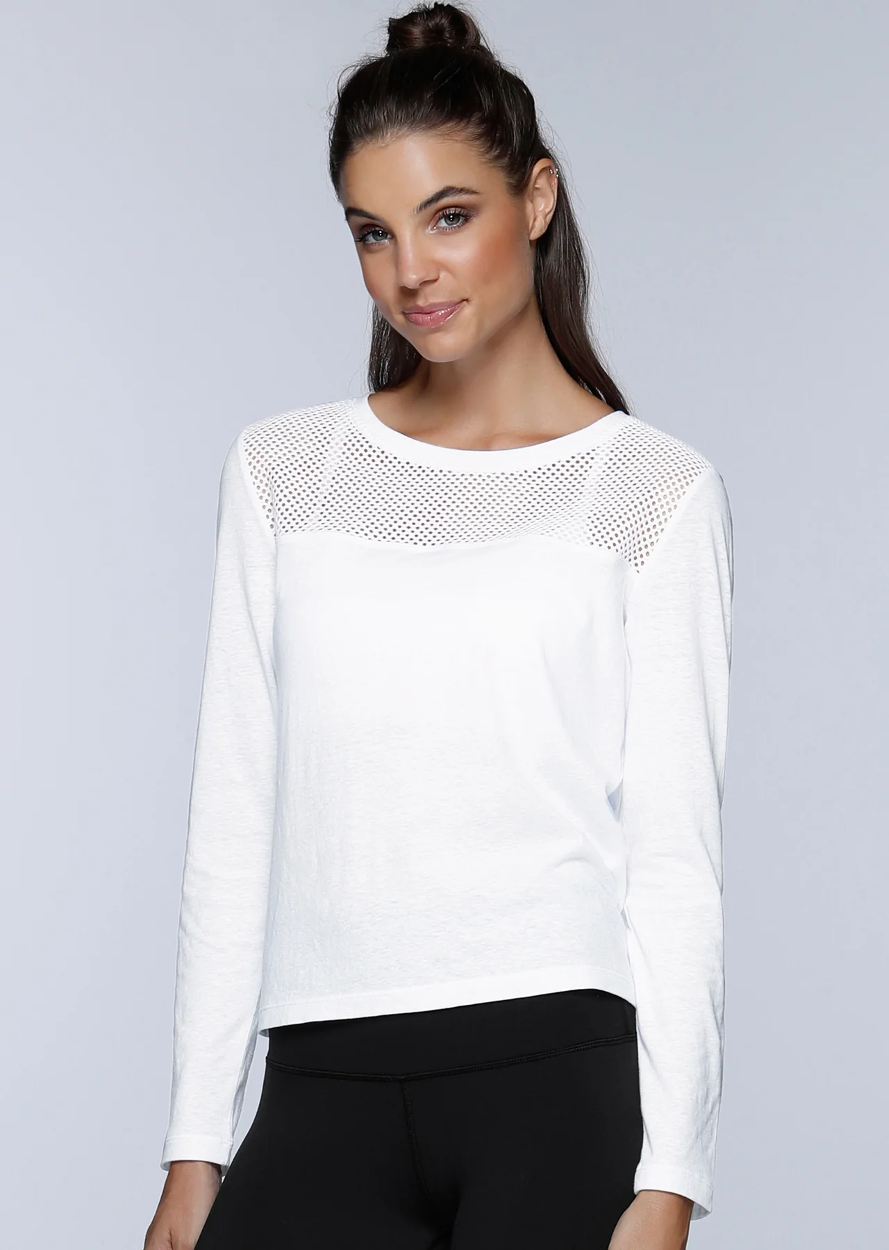 Crossover Cropped L/Slv Top