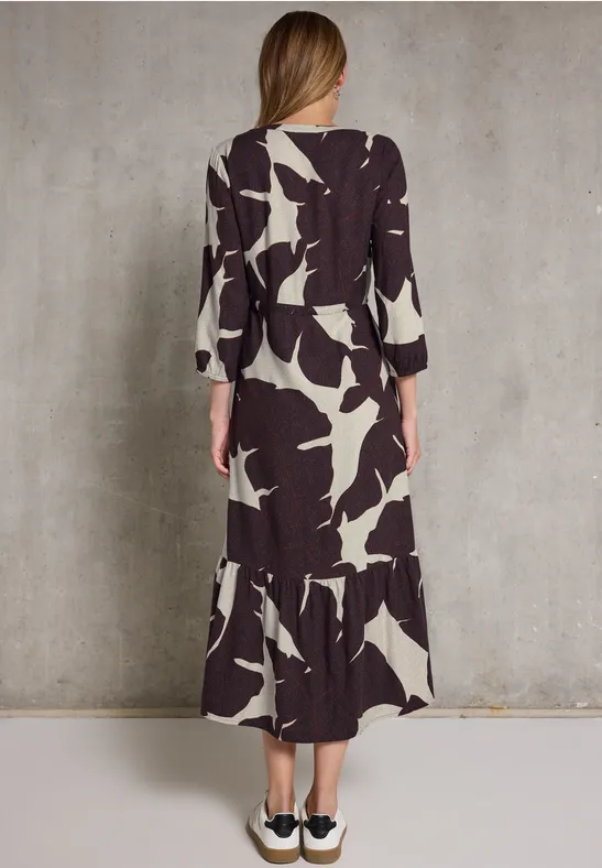 Gemustertes Maxi-Kleid