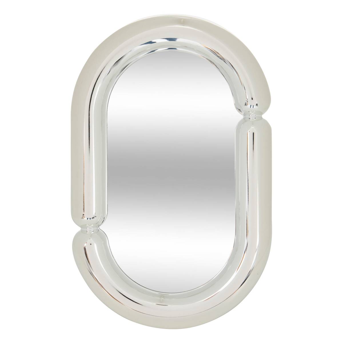 Standing Mirror "Sky" Silver, 19x2 cm