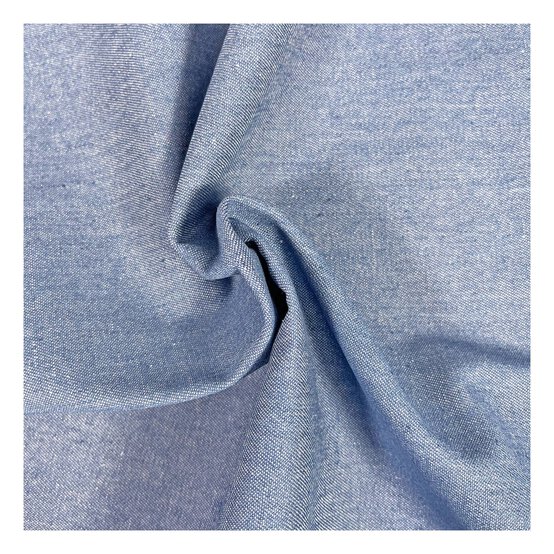 Baby Blue Cotton Denim Fabric by the Metre
