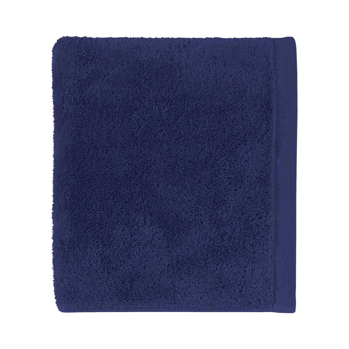 ESSENTIEL - Serviette de toilette en coton bio bleu 60x100