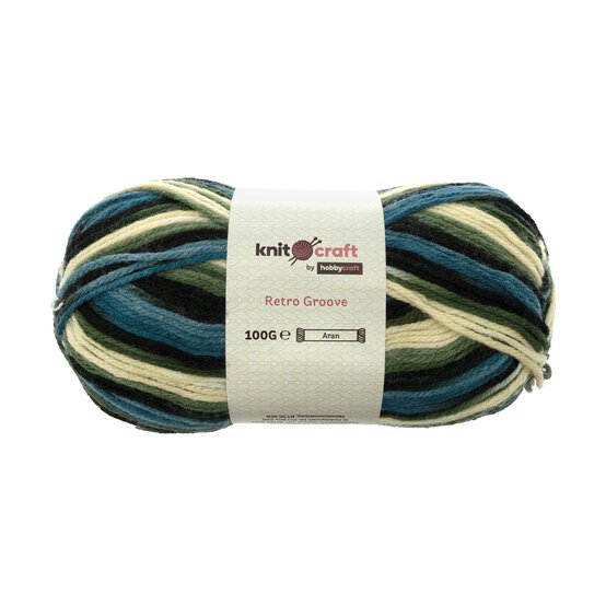 Knitcraft Green Mix Retro Groove 100g