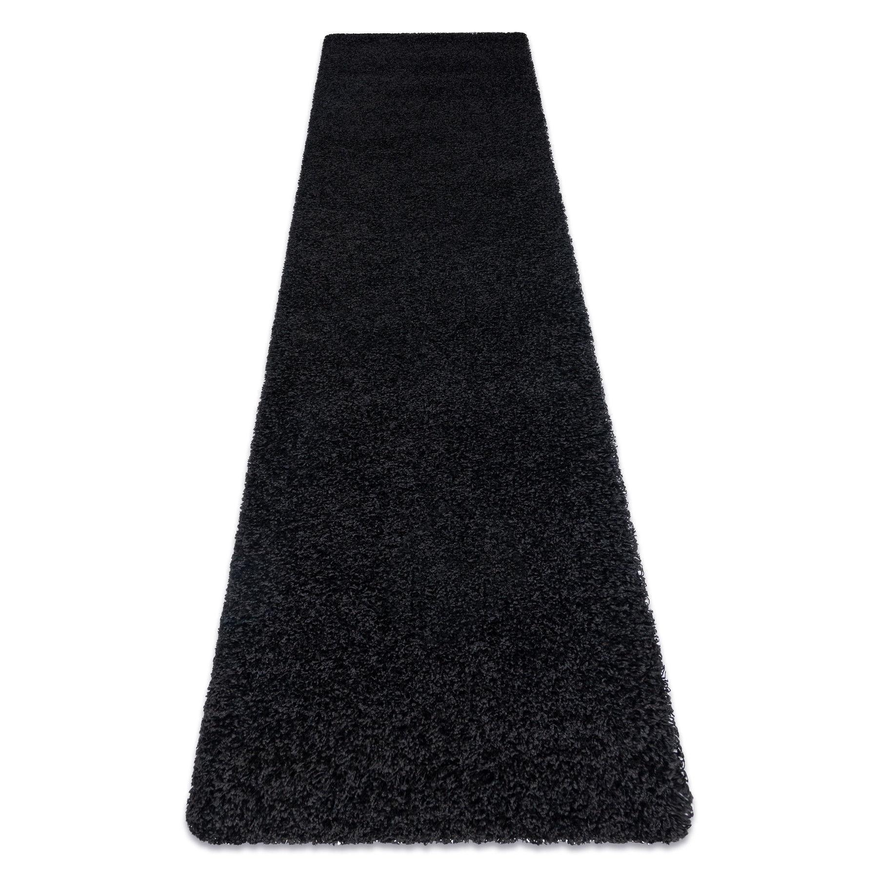 Dywan, Chodnik SOFFI shaggy 5cm czarny - do kuchni, 60x200 cm