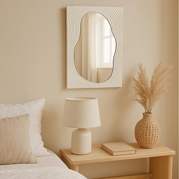 Miroir mural organique 45x65cm