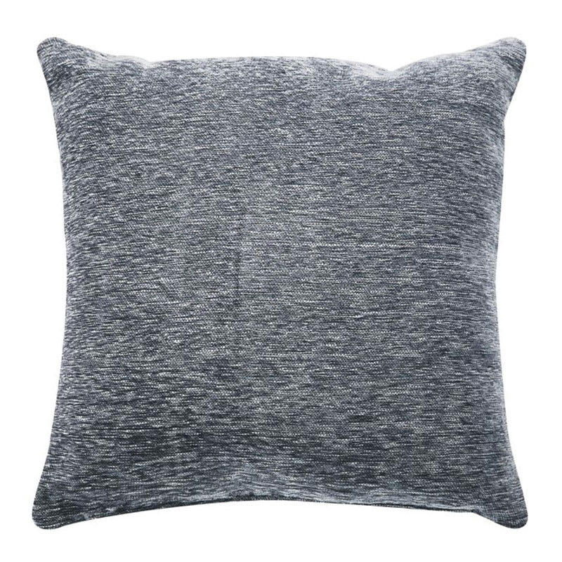 INTENSE - Coussin texturé vintage bleu cendré 70x70