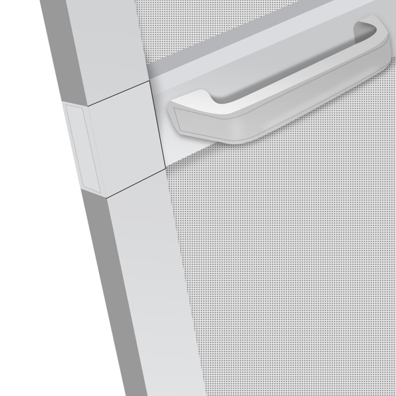 Porte moustiquaire Louisiana grise 100 x 215 cm CONFORTEX