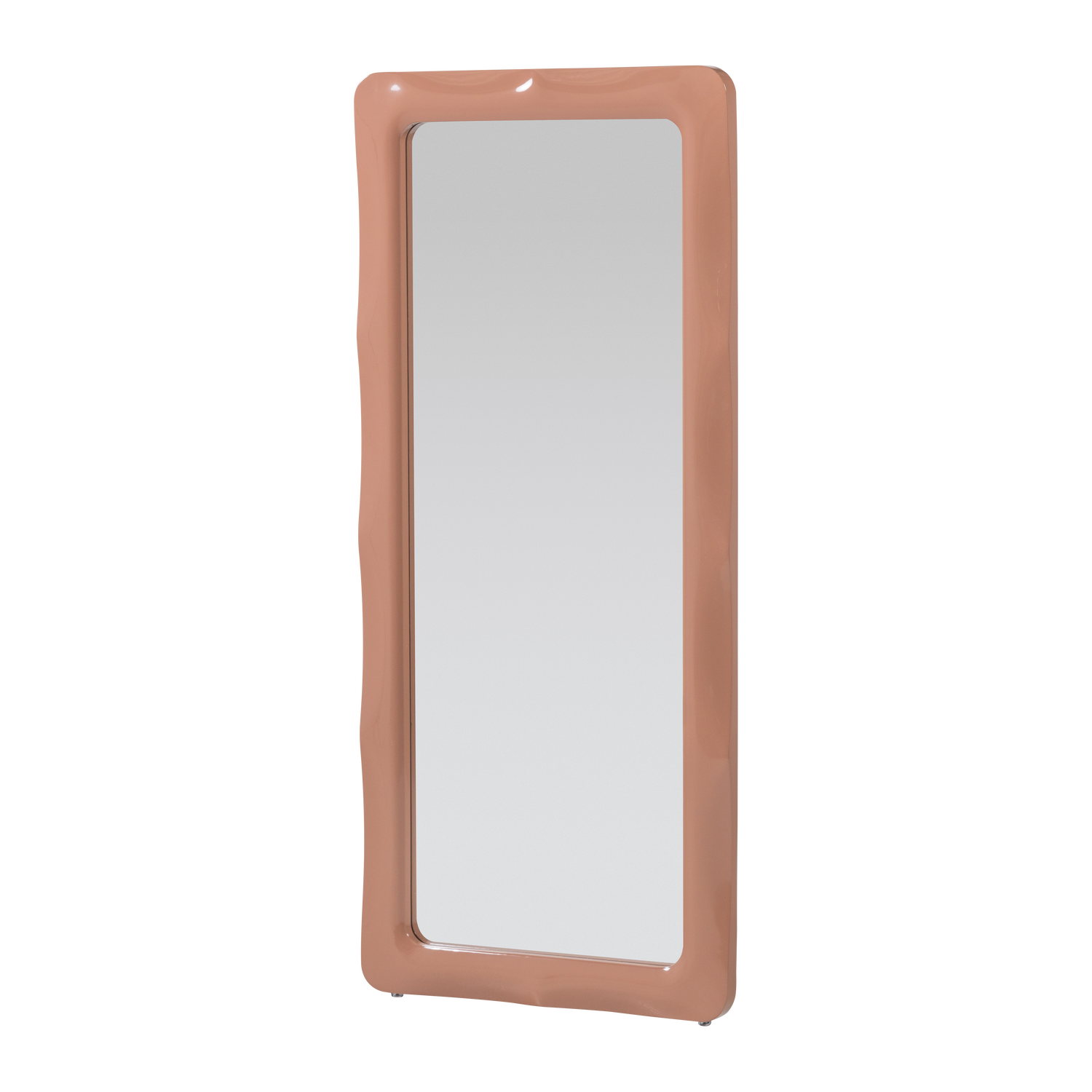 WOOOD Norea Passpiegel 180 CM - Hout - Hoogglans Oudroze - 180x80x5