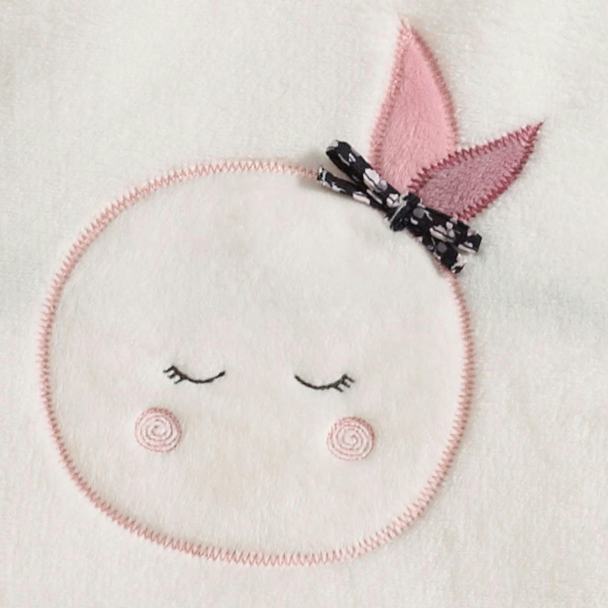 MISS FLEUR DE LUNE - Couverture 75x100cm en polyester blanc