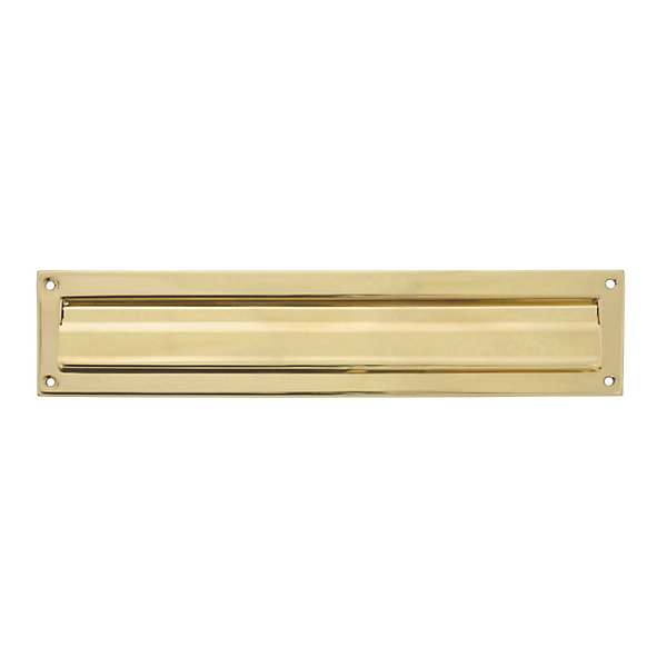 AMIG - Entrée de boîte aux lettres2 - 342 x 73 mm - Laiton - Poli