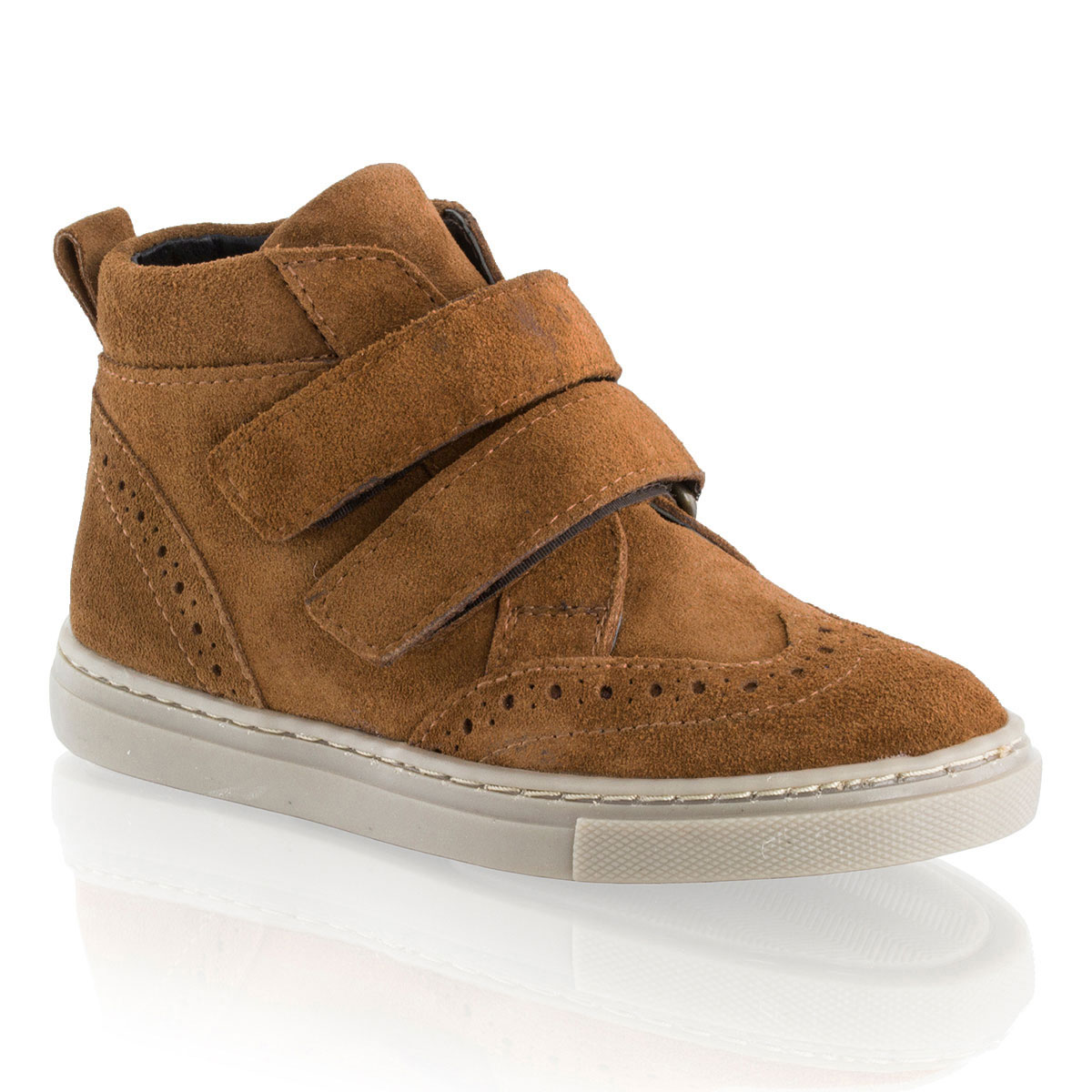 Russell & Bromley ALBERTO Double Velcro Brogue Boot