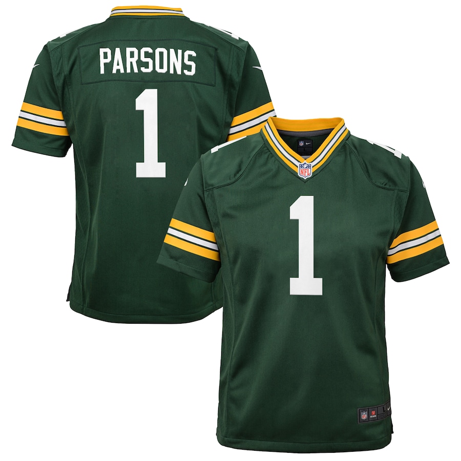 Youth Micah Parsons Green Bay Packers Nike Game Jersey -  Green