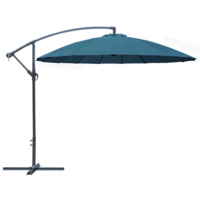 Parasol déporté inclinable Pagode bleu Ø 300 cm