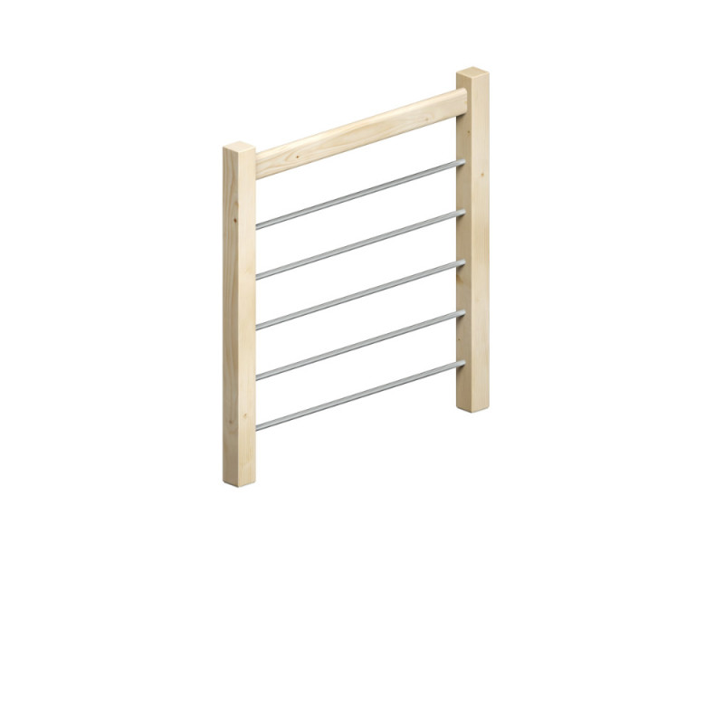 Kit garde-corps en sapin pour escalier Trendy Eco 100 cm SOGEM