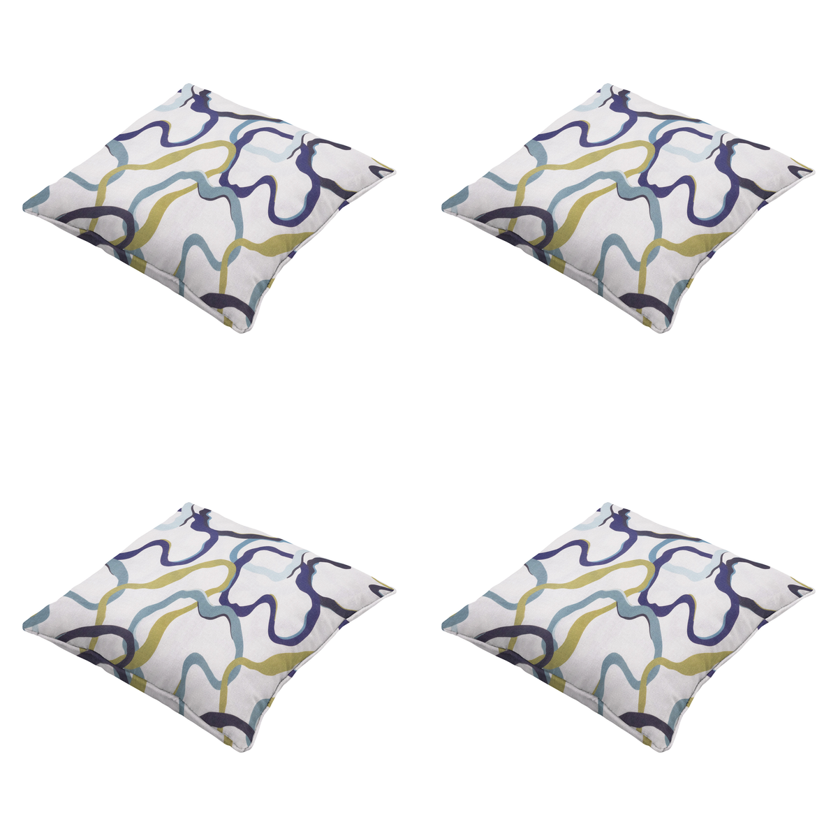 Madison sierkussen Blaze - multikleur - 50x50x10cm - set van 4