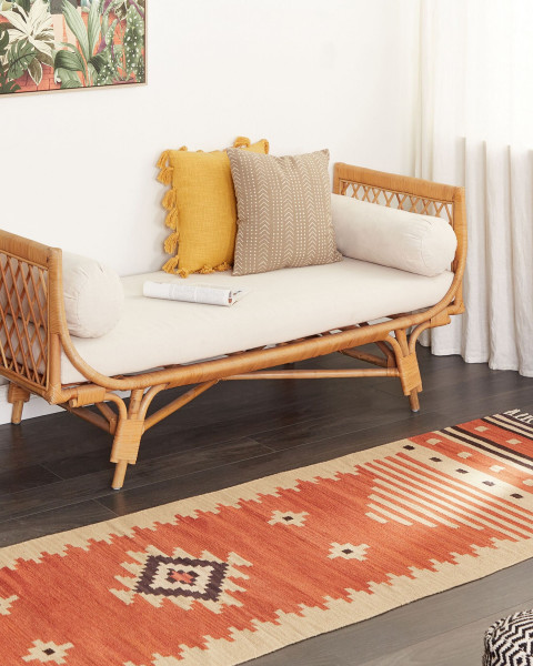 Dywan bawełniany kilim 200x300 cm wielokolorowy