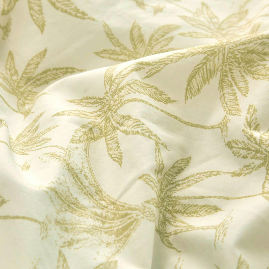 FN GOA ECUME - Housse de couette en percale de coton organic 140x200 cm jaune