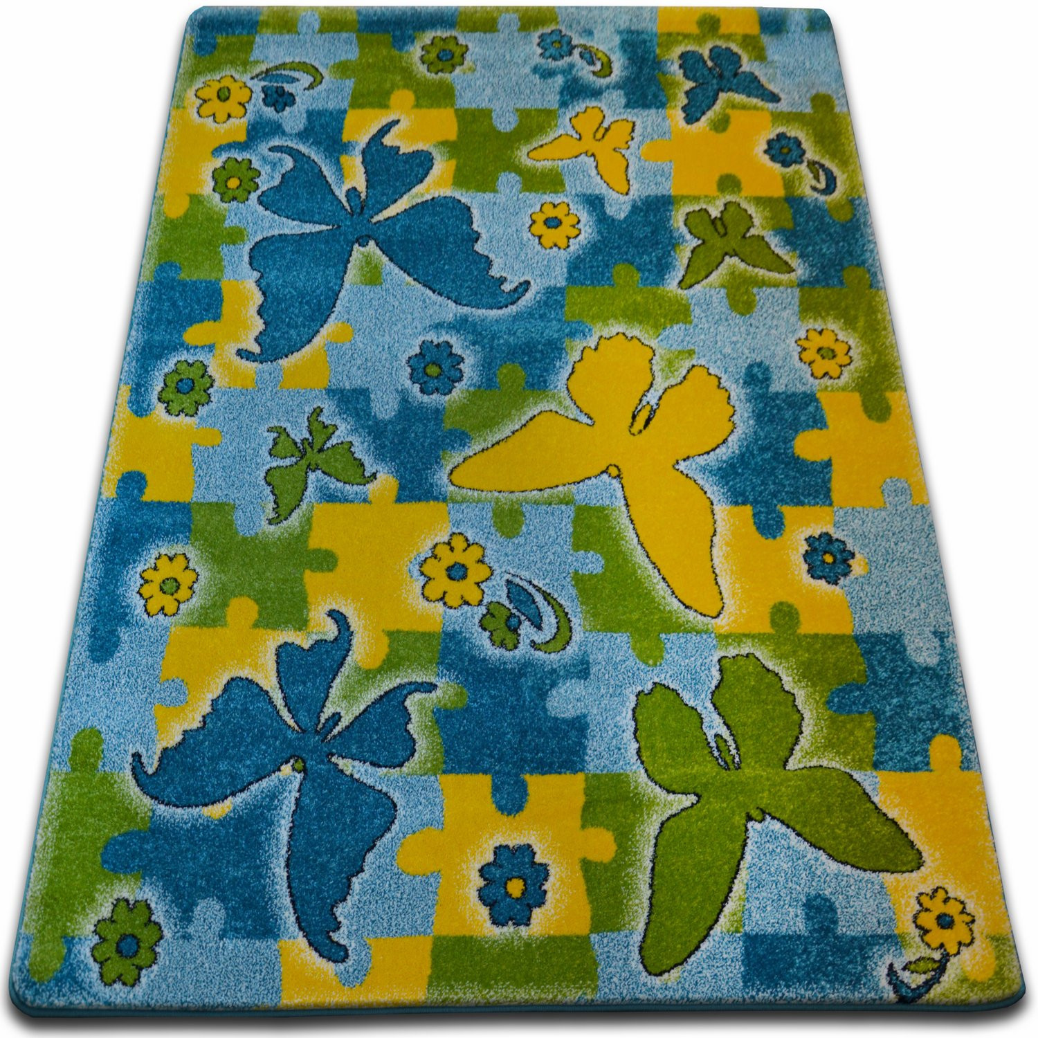 Dywan KIDS Butterfly niebieski C429 120x170 cm
