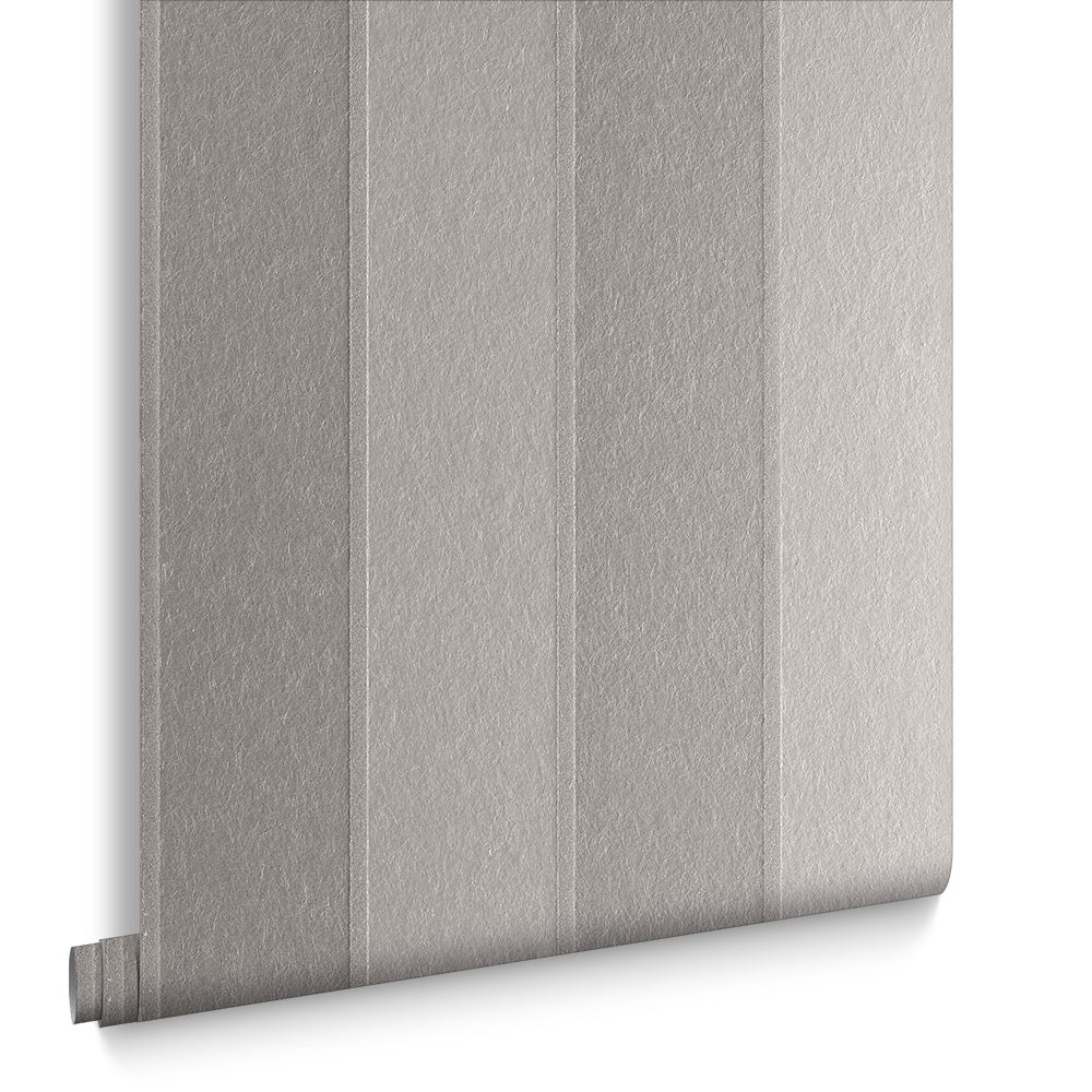 Graham & Brown Vliesbehang - Baroque Bead Stripe Platinum - 10mx52cm