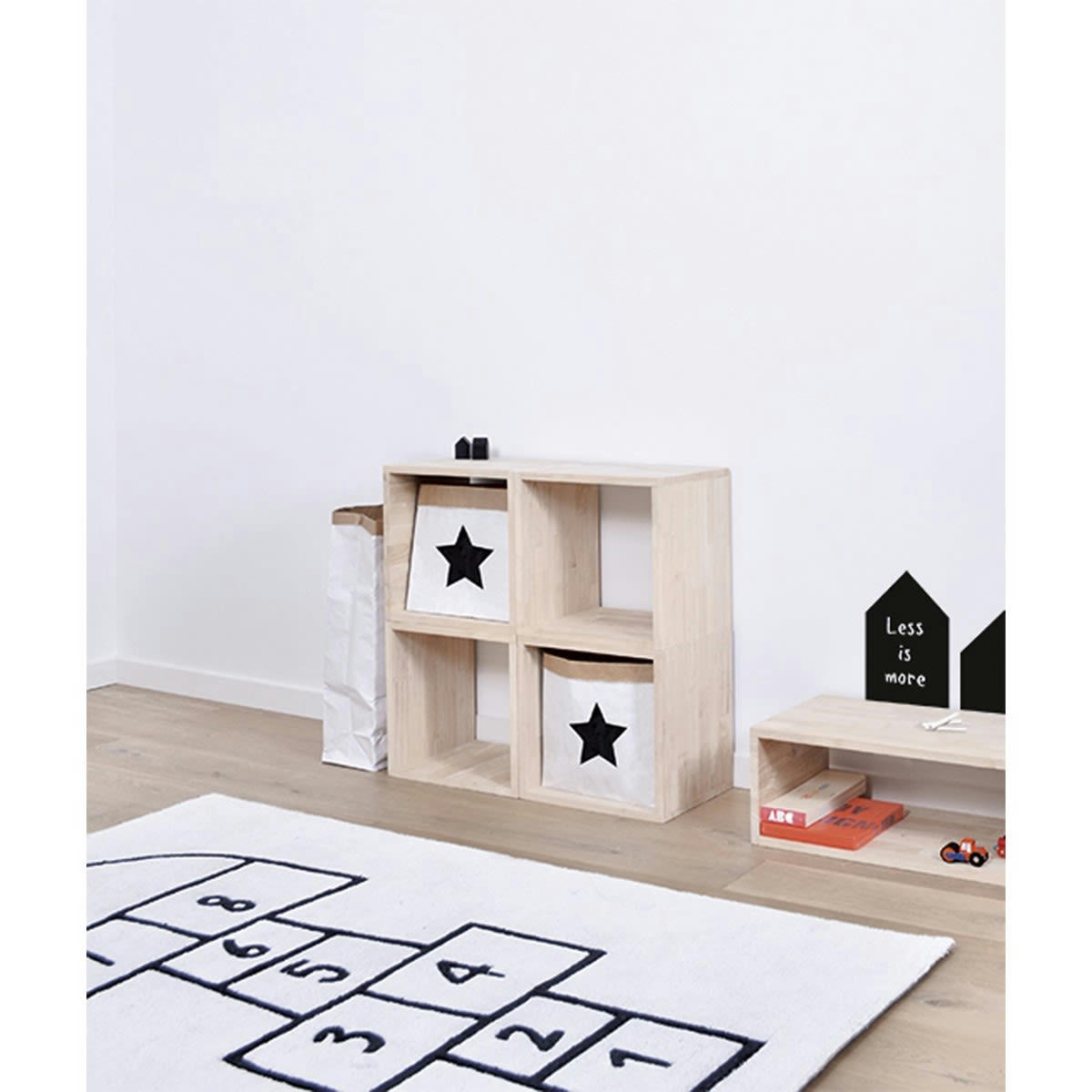 PLAY - Tapis marelle en Coton Beige