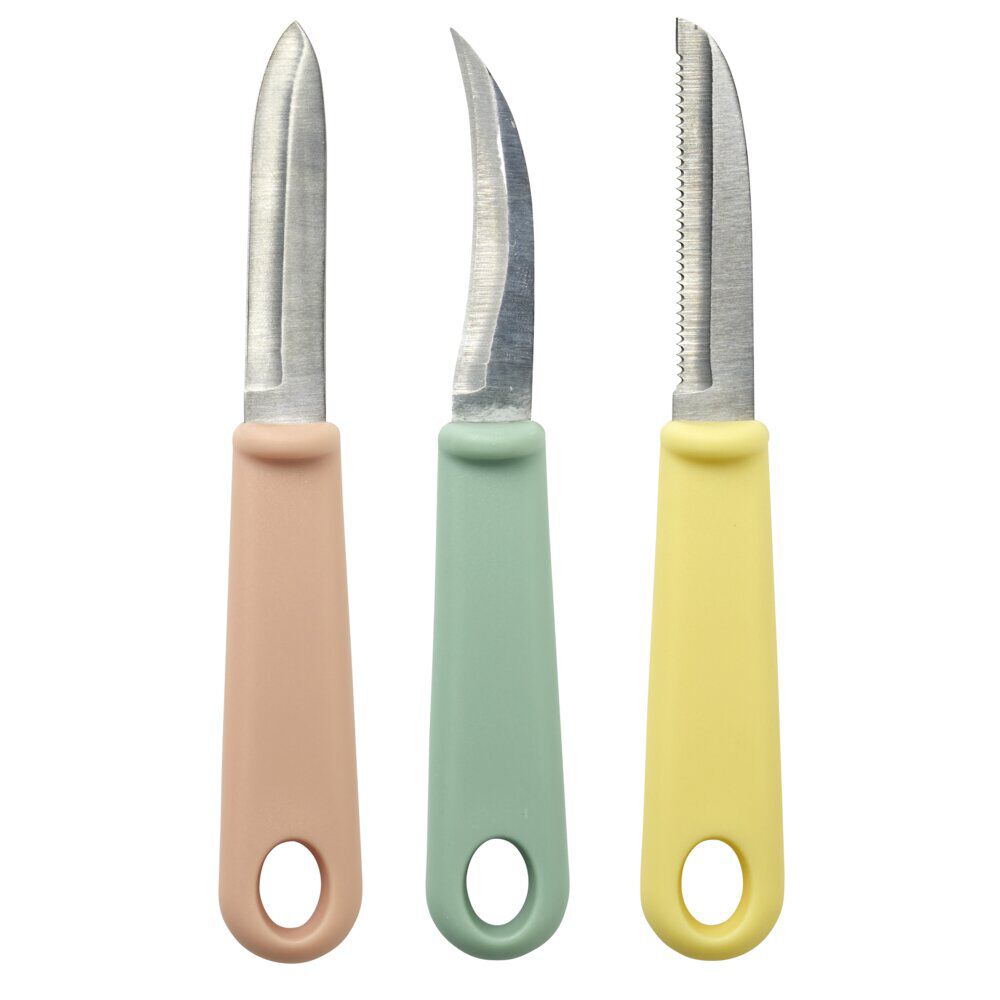 Couteau de cuisine et éplucheur 3 pièces L20cm