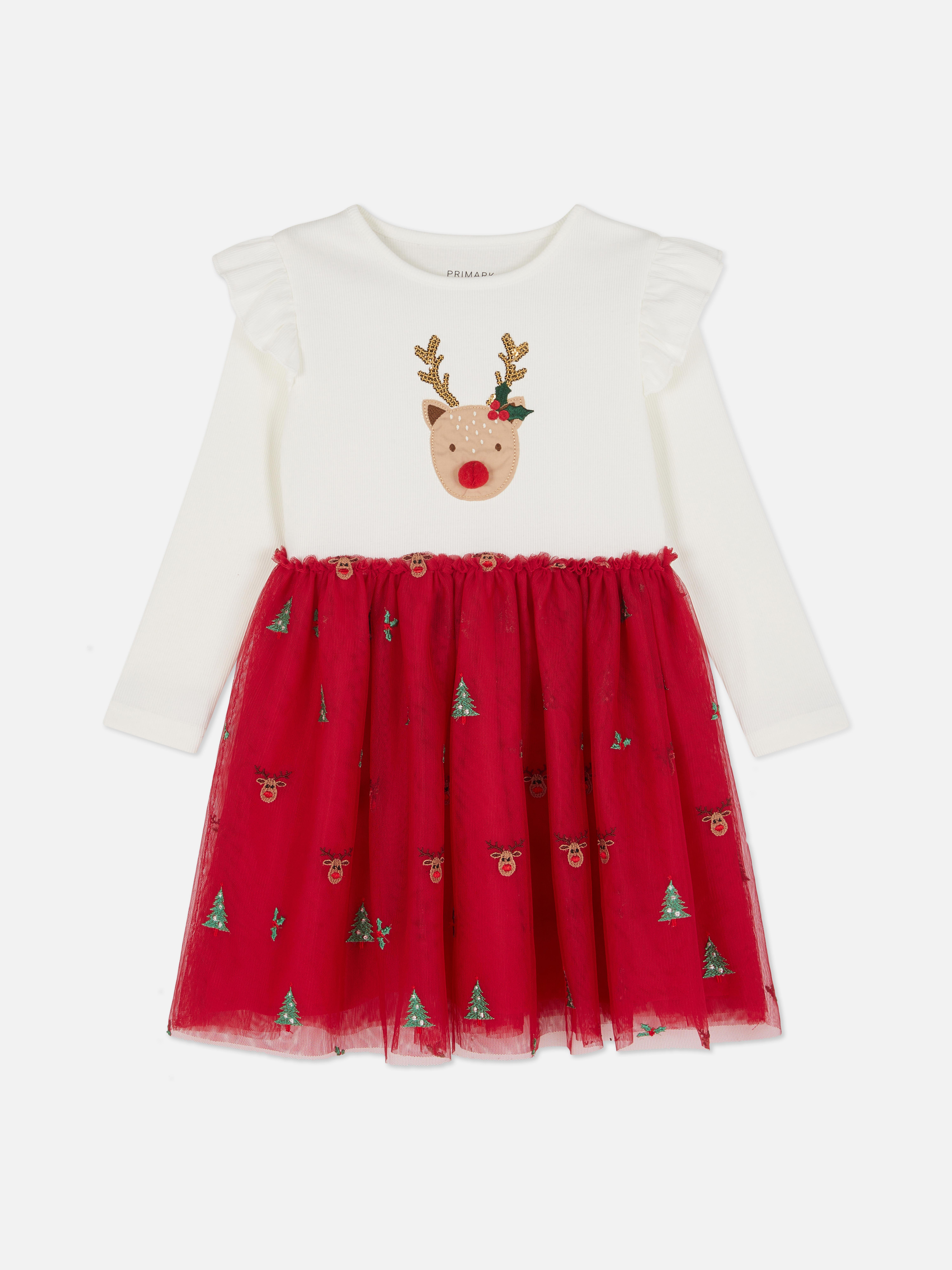 1.5-8yrs | Reindeer Tutu Dress