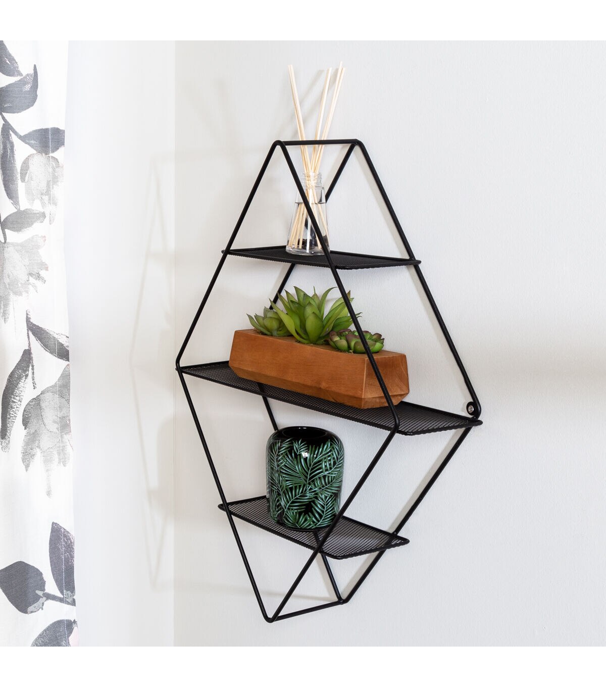 Honey Can Do Three Tiered Diamond Shape Shelf