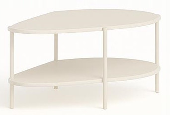 Ława MALUBA 90 cm kaszmir Stolik Owalny