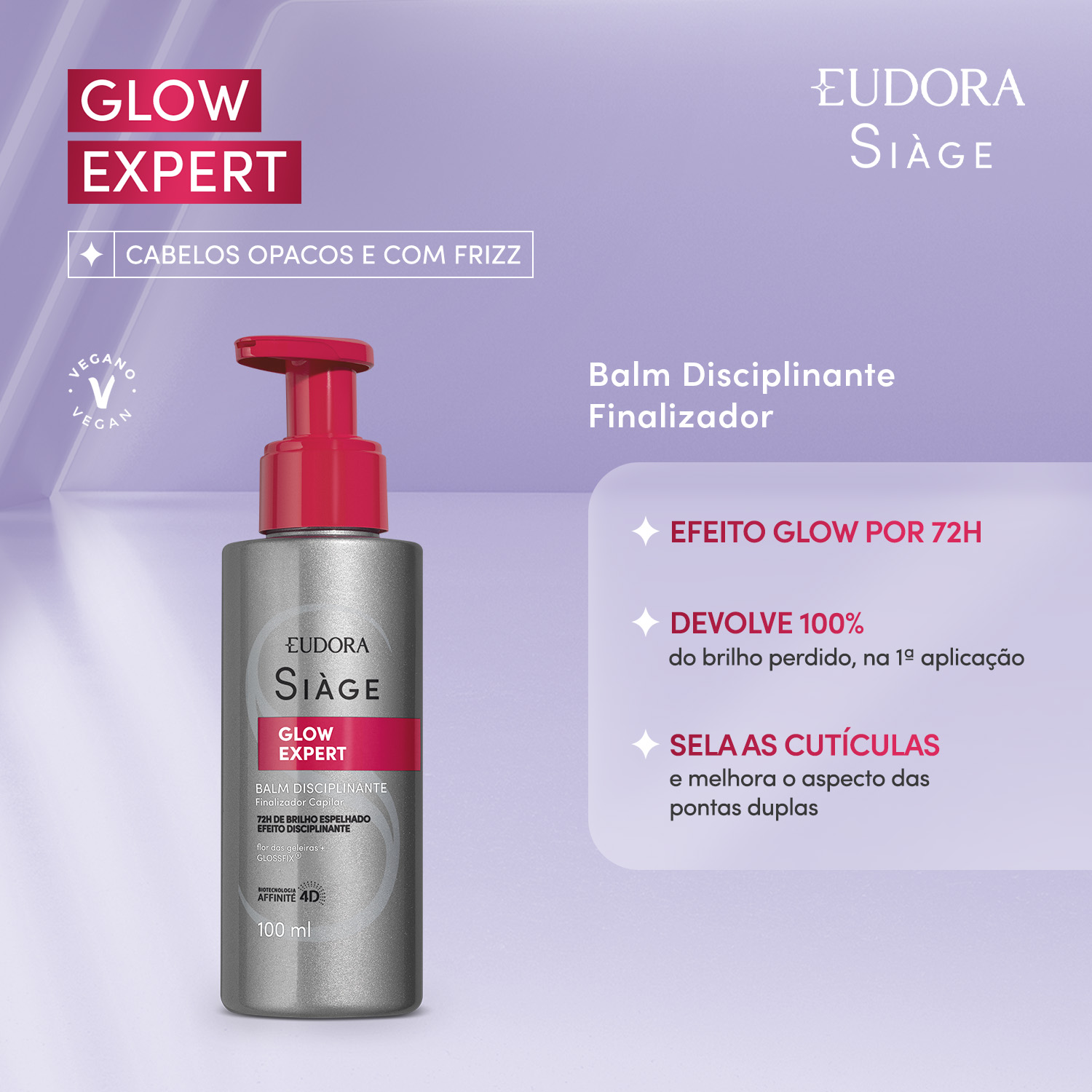 Balm Disciplinante Finalizador Capilar Siàge Glow Expert 100ml
