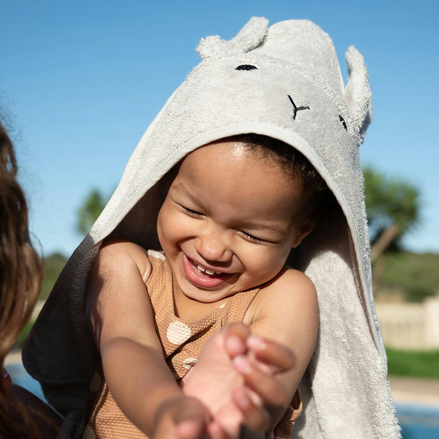 - Cape de bain lapin en coton