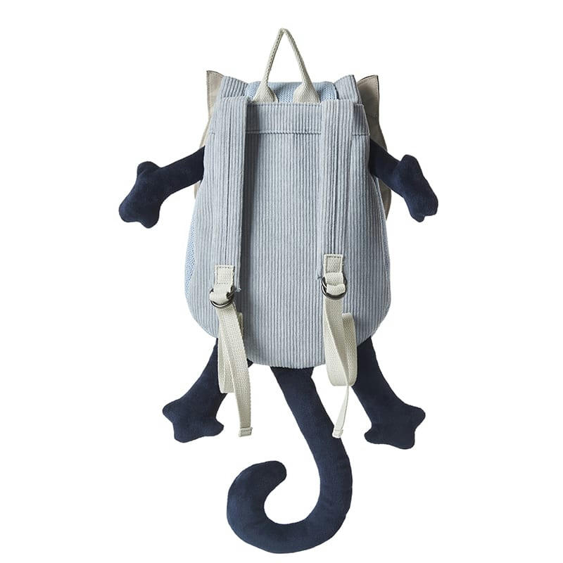 MOCHILAS - Sac à dos 100% coton kitty bleu