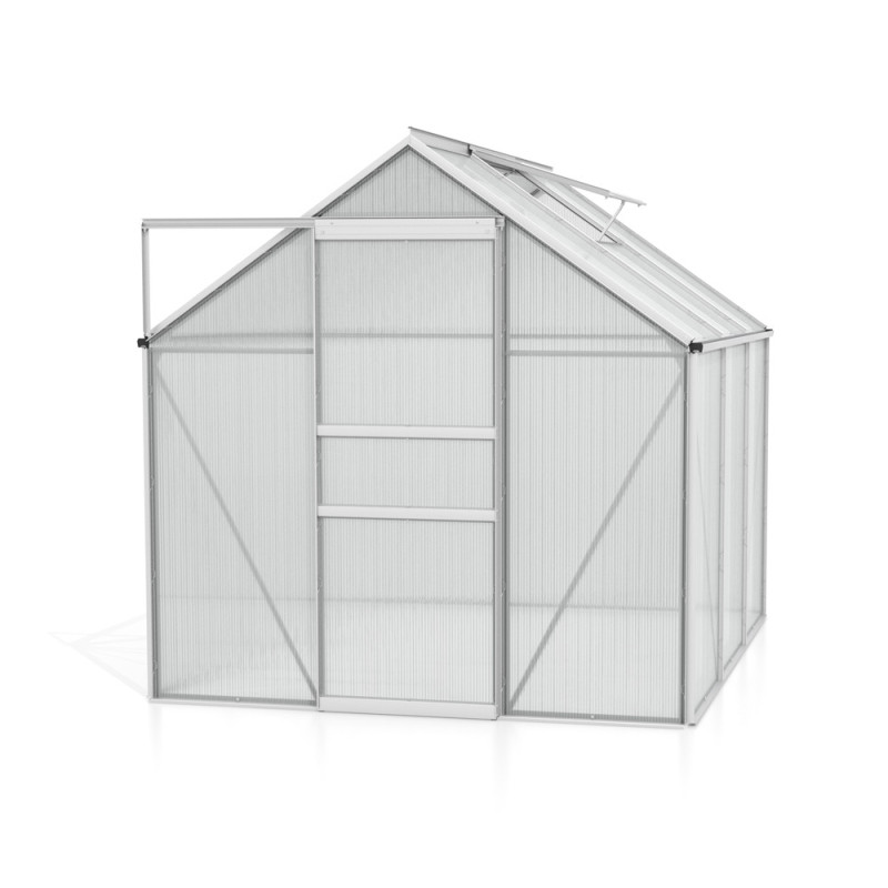 Serre en polycarbonate Calypso aluminium anodisé 4,4 m² VITAVIA